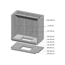 Šamotová komora komplet KV W 2G 66.50.01 (P)   